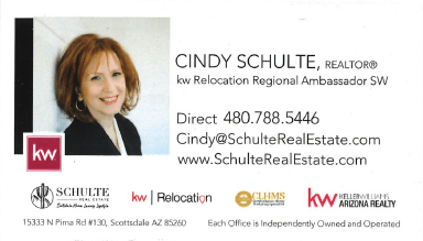 KW Relocation Regional Ambassador, Cindy Schulte Relocation Specialist